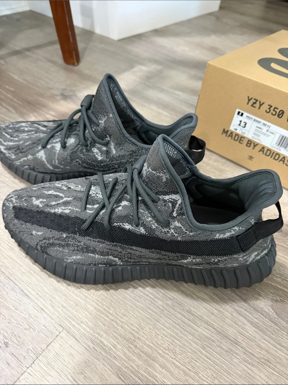 adidas Yeezy Boost 350 V2 Black Gray Primeknit Sneakers
